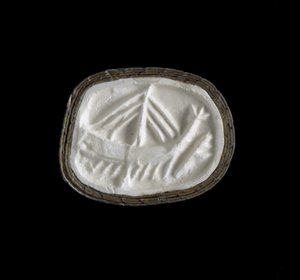 Selo, Médio Minoan I Período, c.2100-c.1900 aC (pedra (esteatite); gesso)